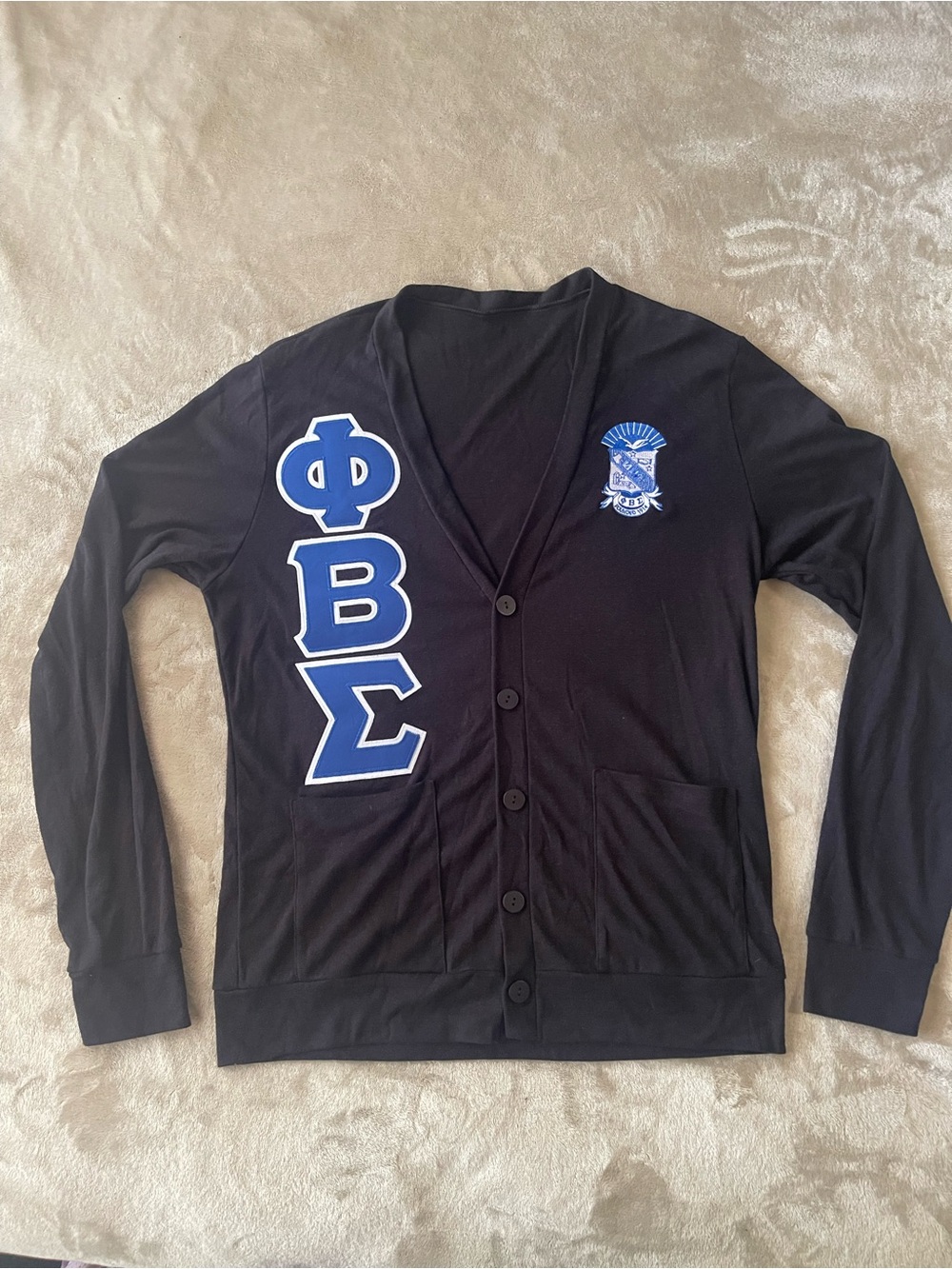 Phi Beta Sigma Fraternity Sweater Black Medium